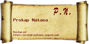 Prokap Natasa névjegykártya